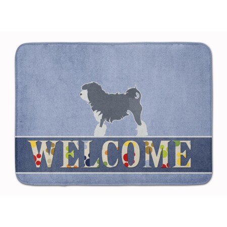 Carolines Treasures Lowchen Welcome Machine Washable Memory Foam Mat BB5539RUG